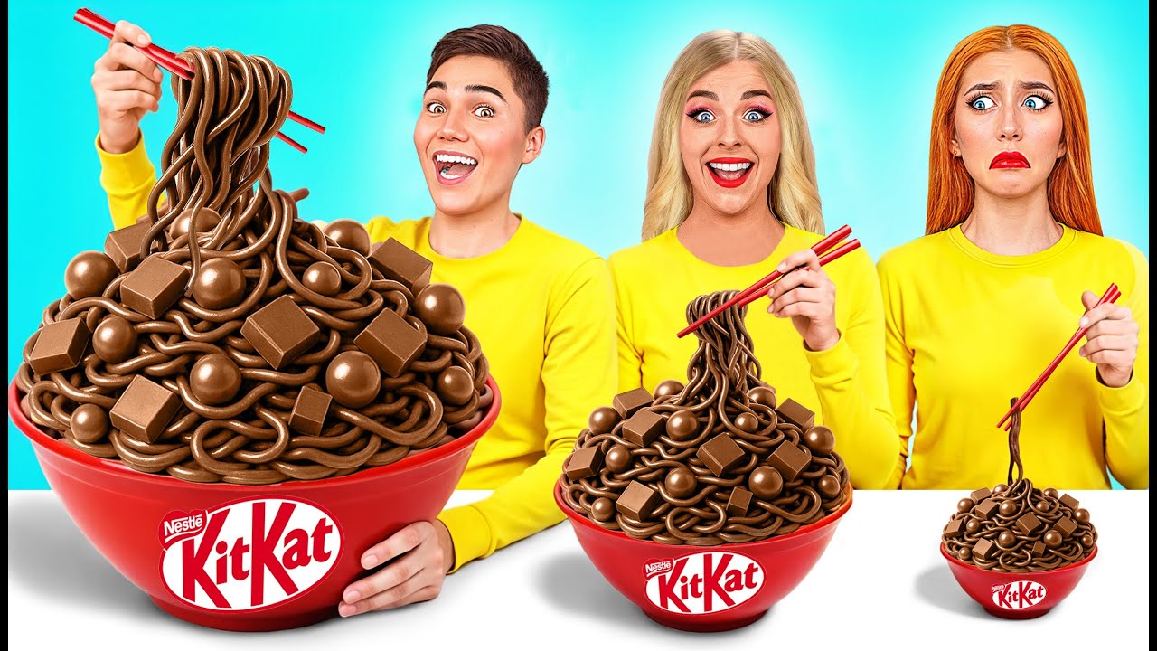 Küçük, Orta ve Büyük Tabak Meydan Okumasi | Komik Yemek Tarifleri Friendly DO