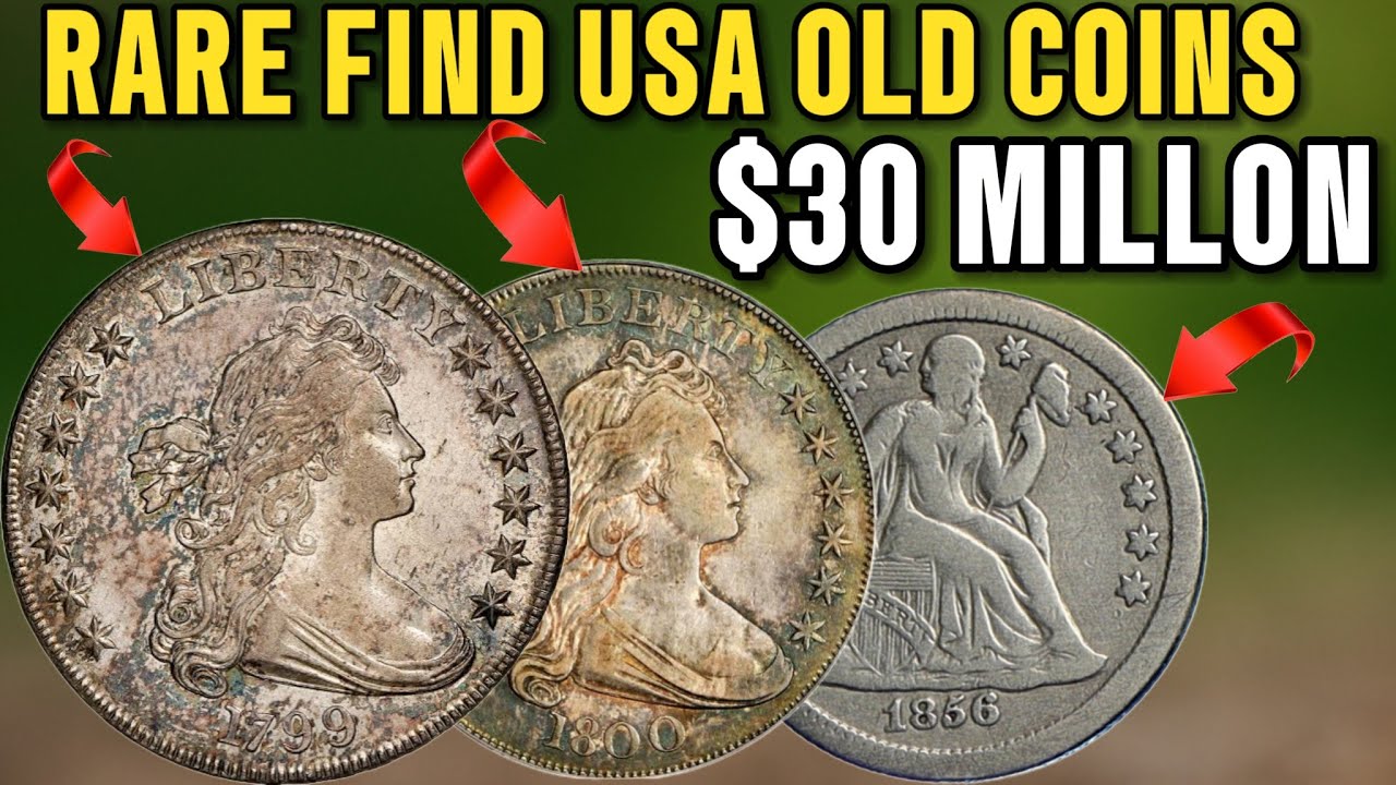 Draped Bust Silver One Dollar Coins 1799 1800 And Seated Liberty