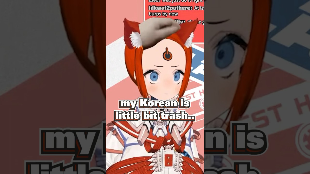 Vtuber Attempts to Speak Korean