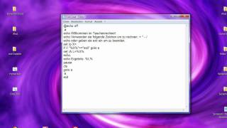 Batch Tutorial 9: Taschenrechner erstellen