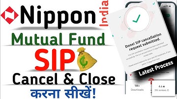 How To Cancel / Close SIP In NIPPON INDIA MUTUAL FUND APP | SIP band kaise kare | 2024 | Latest |