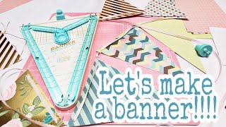 How to use the We R Memory Keepers Banner Punch Board | TUTORIAL TUESDAY | DIY Banner