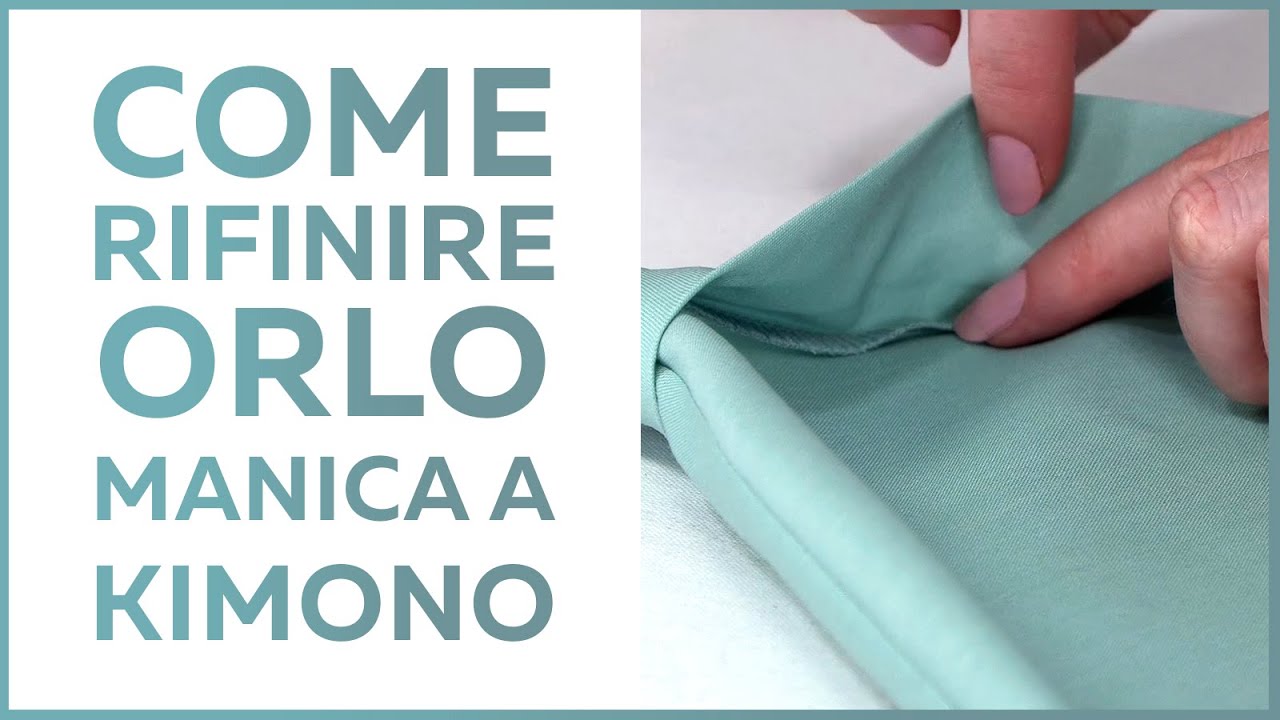 Tutorial tecnologia del cucito. Come rifinire manica kimono con risvolto.