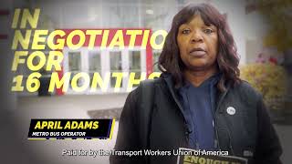TWU Bus Workers demand a fair contract