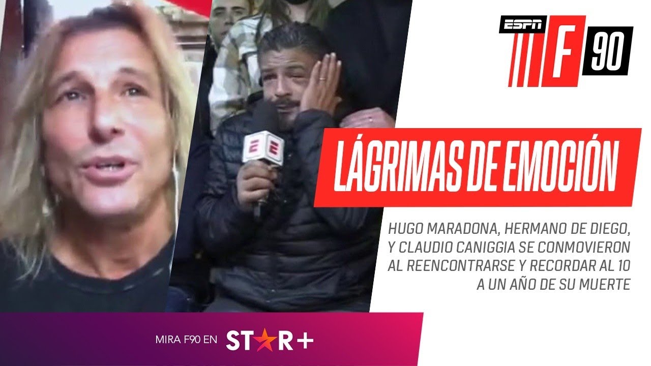 Hugo #Maradona y Claudio #Caniggia, TOTALMENTE EMOCIONADOS recordando a Diego