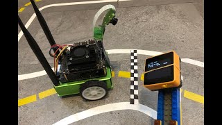 Jetbot; M5stack core2 controller (UDP) + Line follow
