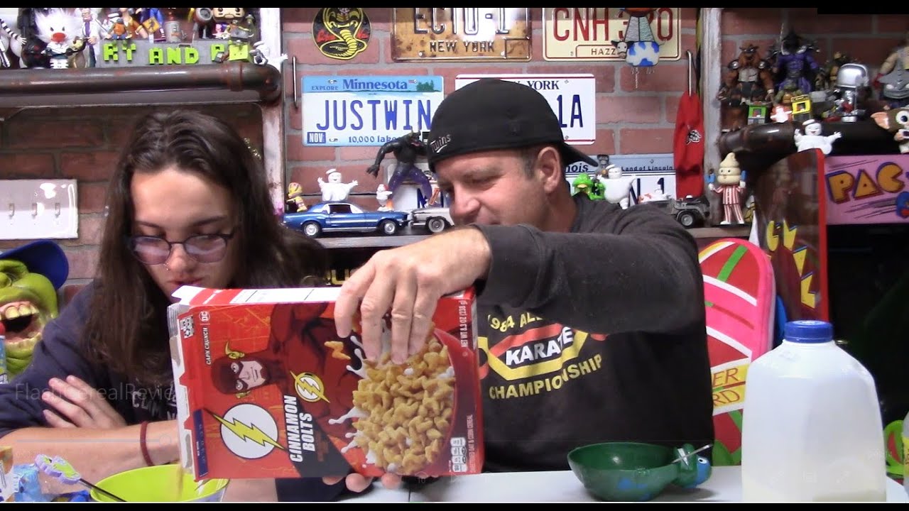 The Flash "Cinnamon Bolts" Cereal Review Cap'n Crunch The