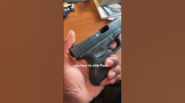 glock slide stuck on frame without barrel #shorts #slide #frame