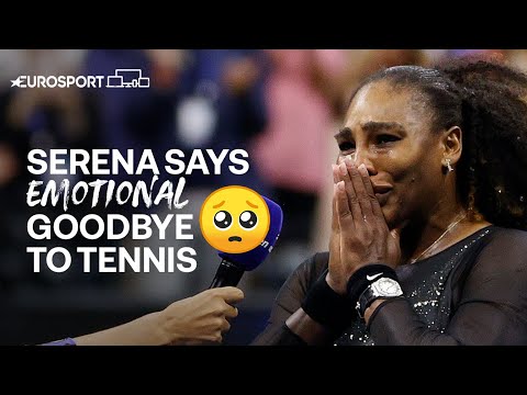 Serena Williams in tears as her tennis career ends | 2022 US Open | Eurosport tennis