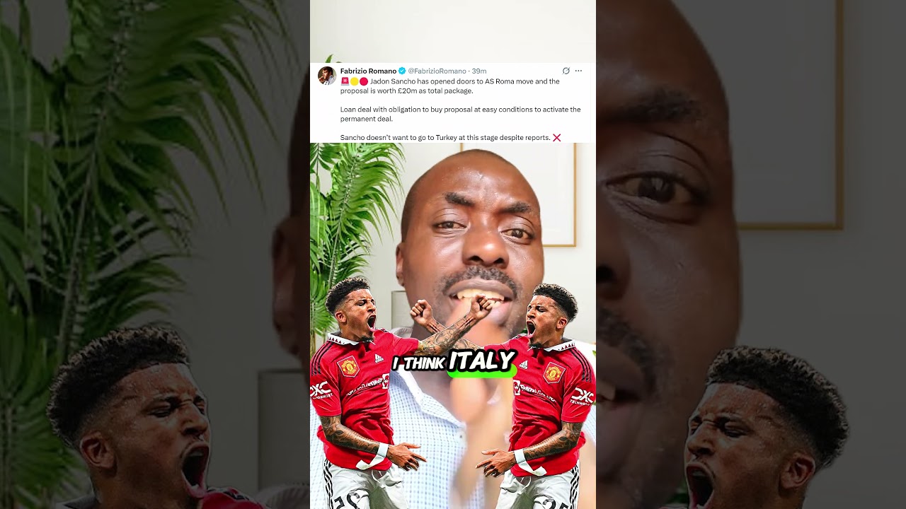​Jadon Sancho's SHOCKING £20m Move to Roma?! 🤯🔴🟡 