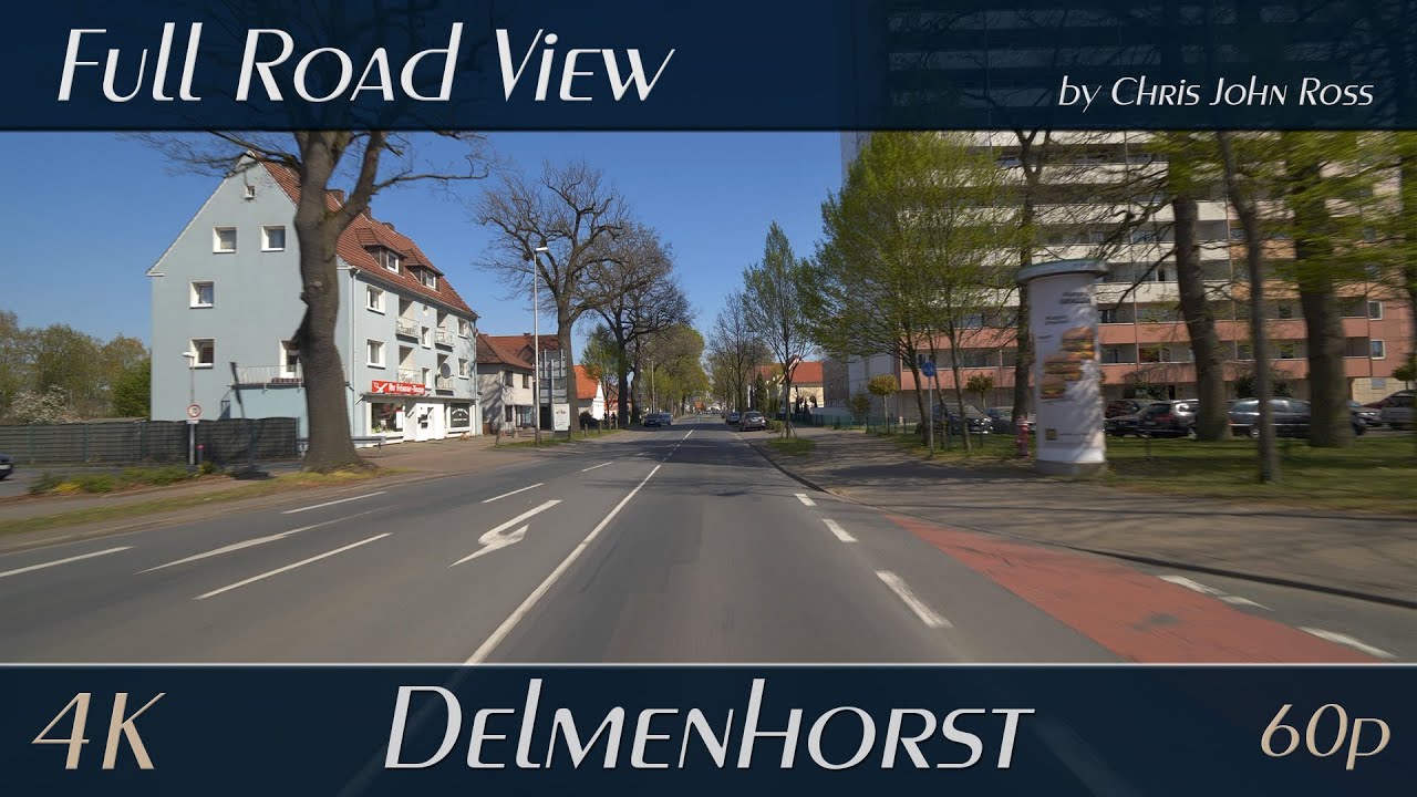 Delmenhorst, Germany: Bremer Straße, Bremer Heerstraße - 4K (2160p/60p) Ultra HD