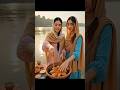 “Village Sisters Fishing & Cooking Together 💛 | River Cooking Story”#ai#shorts#village