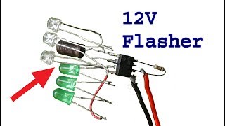 How to make 12 volt ne555 Led flasher, ne555 diy flasher P2