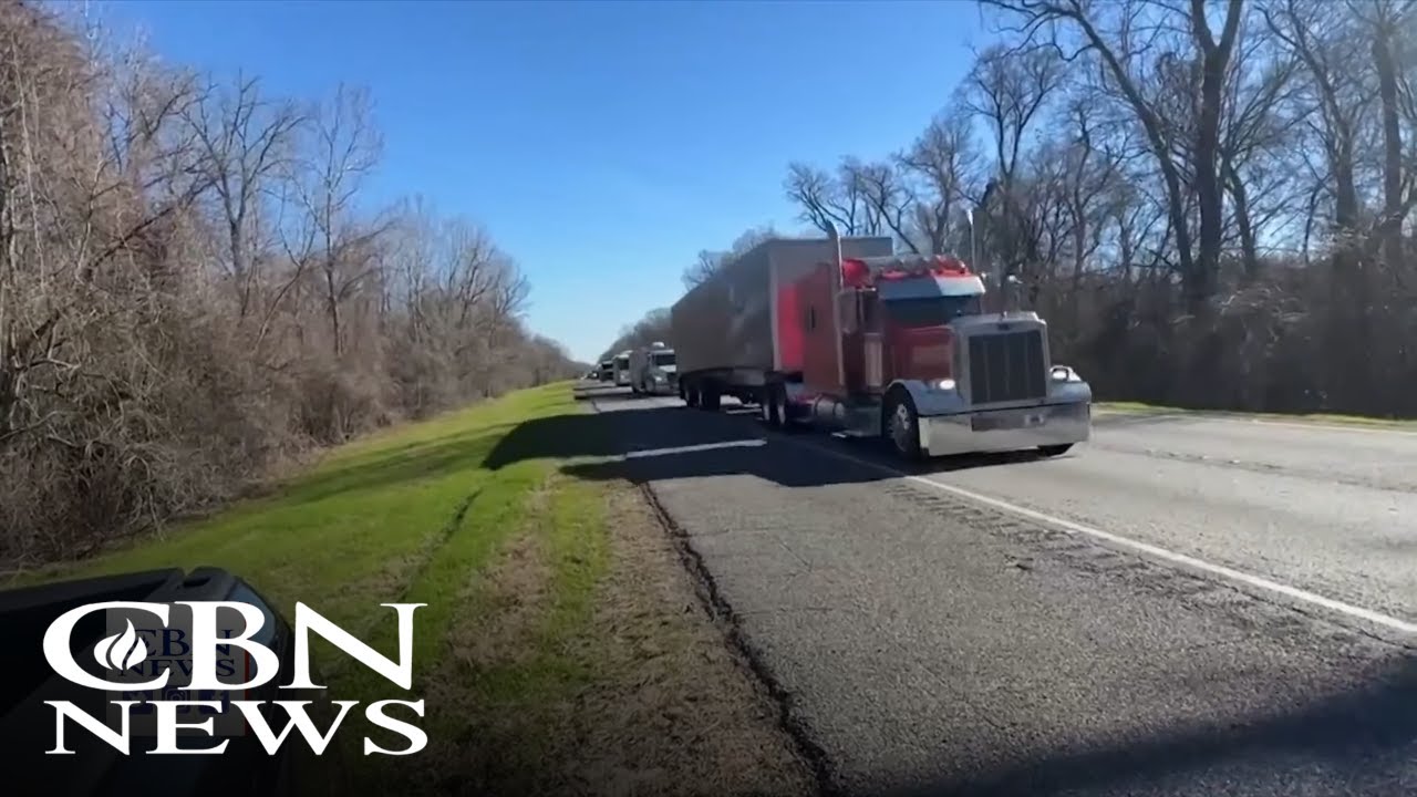 ⁣'Take Our Border Back Convoy': Trucker Group Converging on Eagle Pass, Texas