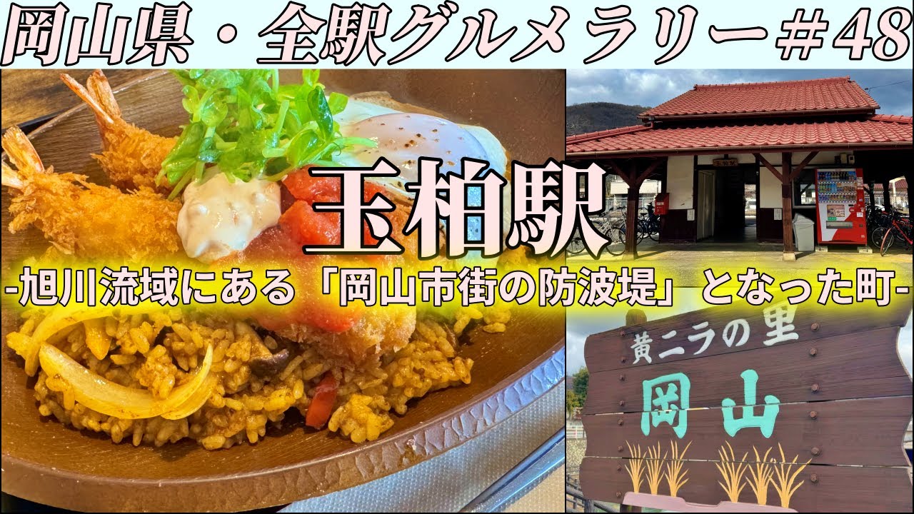 【玉柏駅】県道27号にある岡山で唯一のジャンバラヤ専門店まで”ホンモノのジャンバラヤ”を食べにいくだけのツーリング【岡山県・全駅グルメラリー#48】