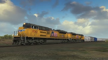 UP 8363 and 8347, Green River, Utah (Open Rails)
