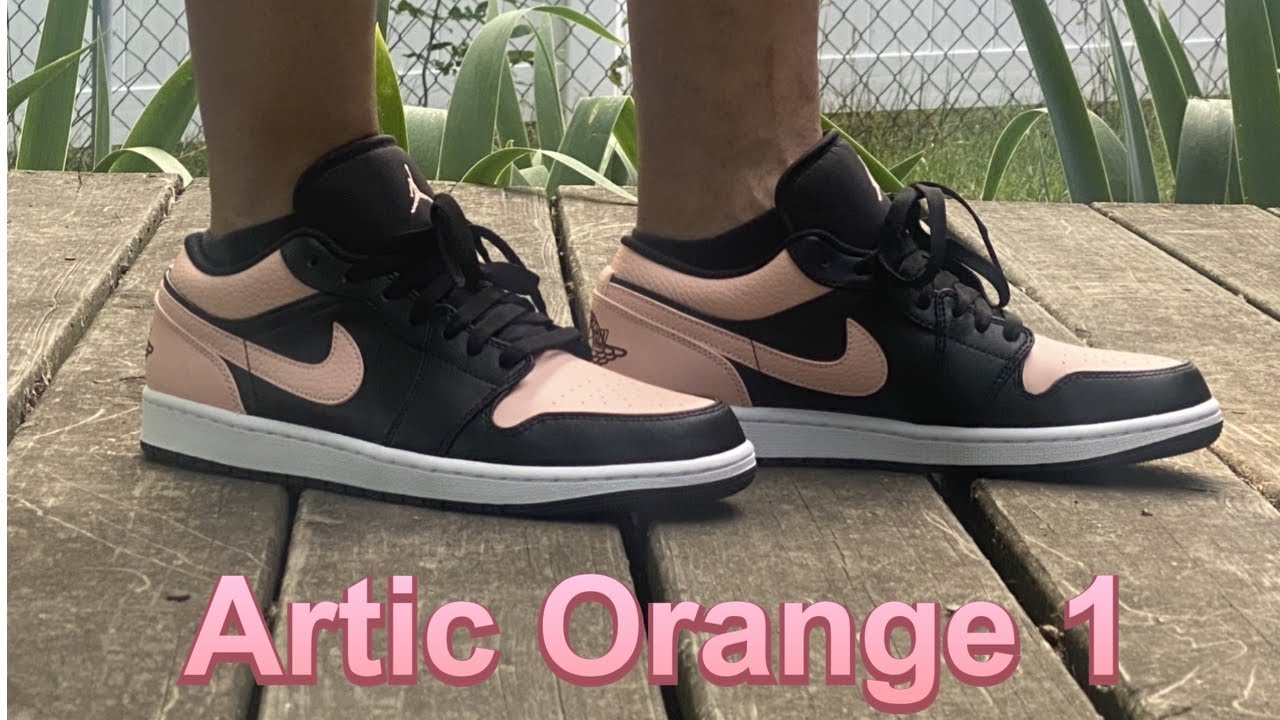 black arctic orange jordan 1 low