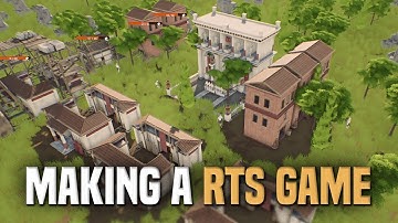 RTS Game Devlog - Improving Graphics + Adding Buildings and Wave System