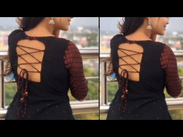 Boat #Neck Design With #Dori #Loops | Neck Design With #Pearls | Neck Design  #Latest Images | Kurti back neck designs, Neck designs, Neck designs for  suits