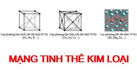 Mạng tinh thể kim loại là gì