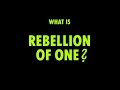 Rebellion of one  extinction rebellion uk