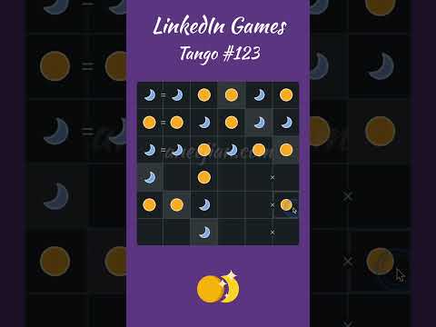 LinkedIn Games - Tango 123 (with explanation)