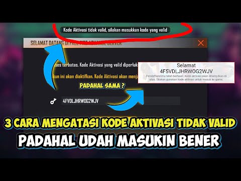 3 CARA MENGATASI KODE AKTIVASI FREE FIRE ADVANCE SERVER TIDAK VALID PADAHAL UDAH BENER / SAMA