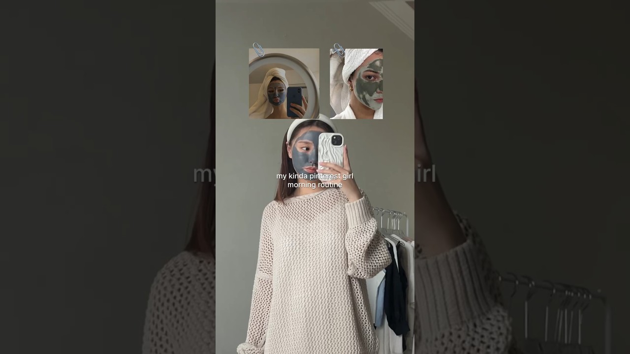 my girl morning routine with skintific volcano clay mask 