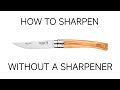 Ultra Sharp Sharpening Opinel Pocket Knife with a Pebble #sharpeningknives #opinel