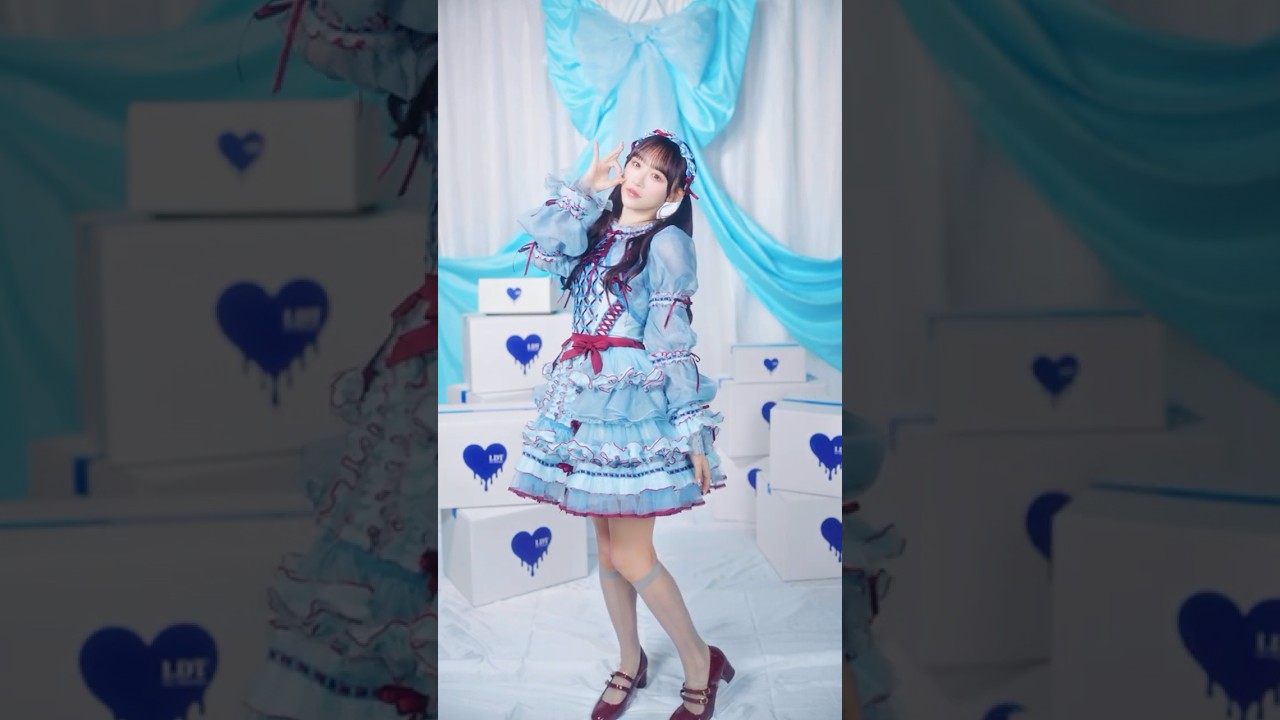 劇薬中毒」歌唱衣装 全身Dance ver.🩵❤️#イコールラブ #イコラブ