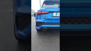 2023 Audi Rs3 Sportback In Ara Blue With Akropovic Start Up Revs Sound