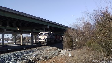 BNSF Executive SD70MAC Leading an Empty BNSF Coal Train Through Huntsville, AL!