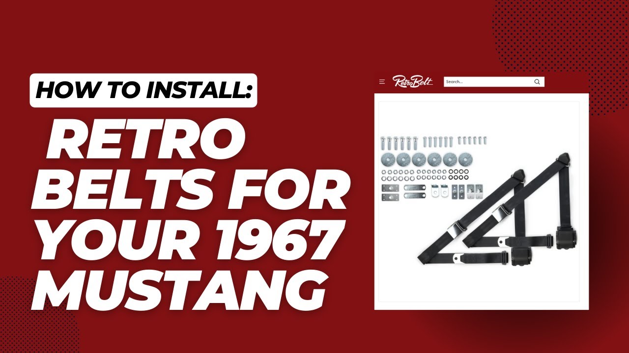 Retro Belt Install for our 1967 Mustang!