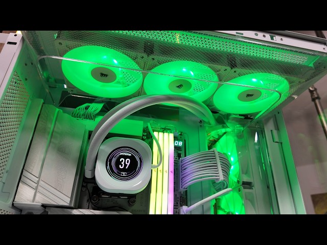 CORSAIR NATILUS 360 RS LCD ホワイト Corsair Nautilus 360 RS LCD review (with push pull) - YouTube