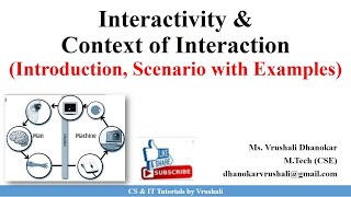 HCI 3.9 Interactivity & Context of Interactions with Examples | HCI