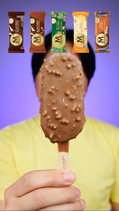 EATING VARIOUS MAGNUM ICE CREAM #asmr #mukbang