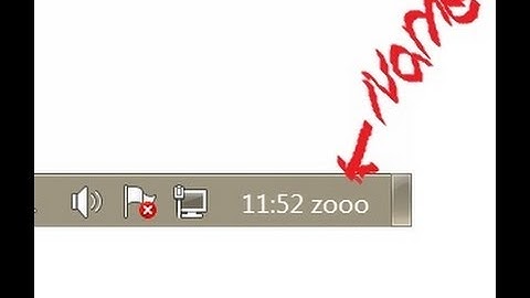 Put your name on the taskbar (windows 7)