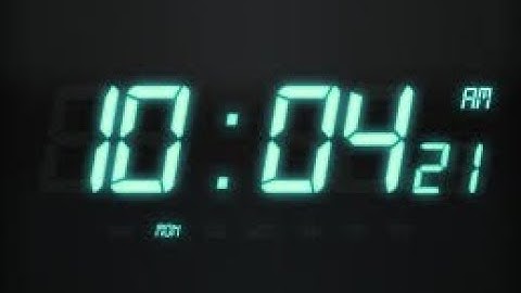 How to Create a Clock Using Notepad [ HD ]