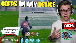 HOW TO GET 60FPS ON ANY DEVICE FOR FORTNITE MOBILE (no apps or software) screenshot 3