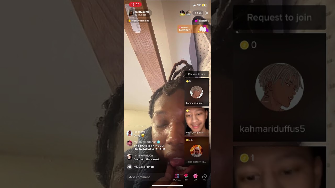 Tianna and jeorgia on live 10/28