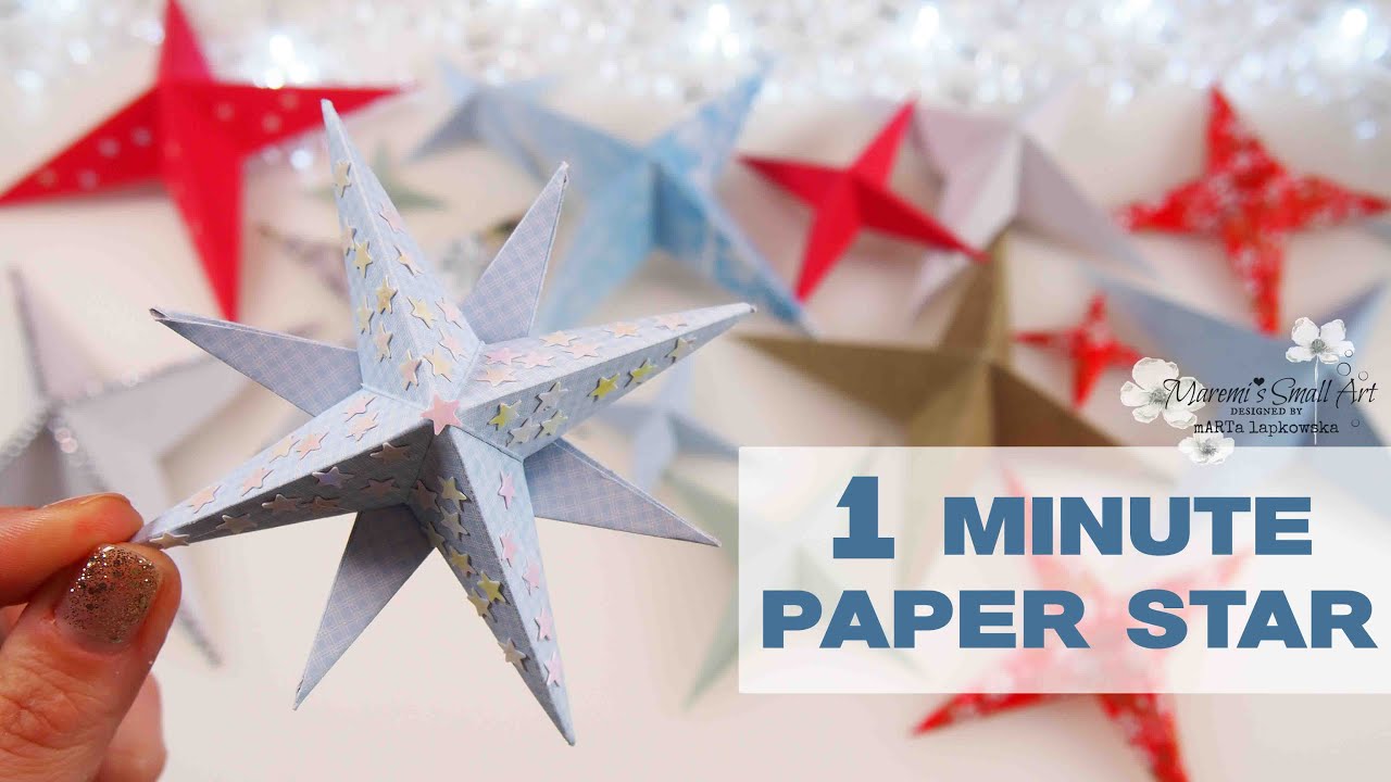 3D Origami Paper Stars - A Perfect Winter Craft - creative jewish mom