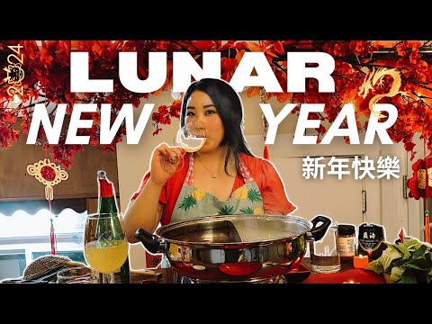 🧧 lunar new year 2024 | LNY decorating, macarons, making nian gao, & hotpot