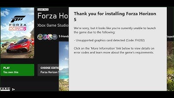 Fix Forza Horizon 5 Error FH202 Unsupported Graphics Card Detected (Nvidia/AMD)