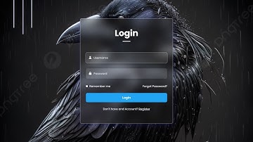 Responsive Glassmorphism Login Form design using HTML & CSS only