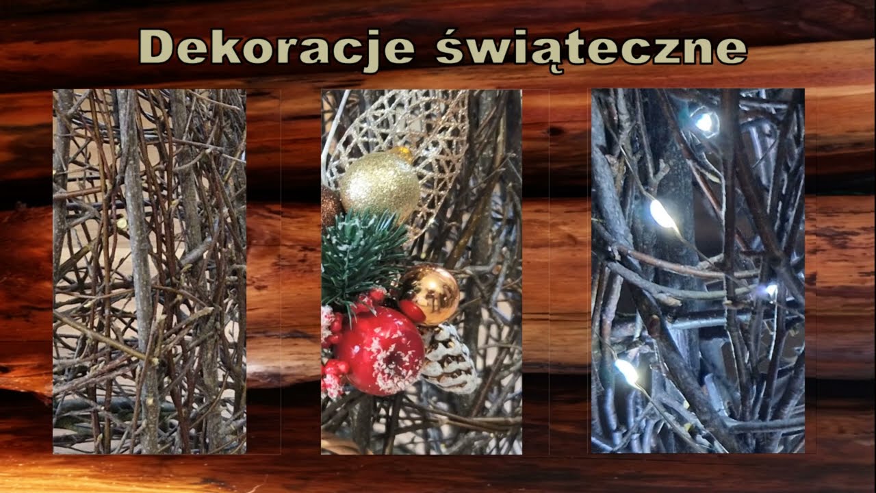 Niesamowita dekoracja świąteczna zupełnie za darmo. Choinka z gałązek brzozy. / Christmas Decoration