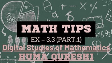 EX  = 3.3 (Q #1and 2)