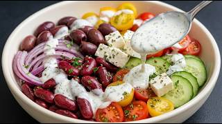 Ich habe 10 kg abgenommen! Rezept für einen gesunden Salat mit Gurken und Tomaten