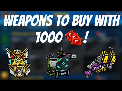Weapons to Buy with 1000 Coupons | Pixel Gun 3D