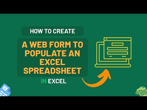 How to Create a Web Form to Populate an Excel Spreadsheet