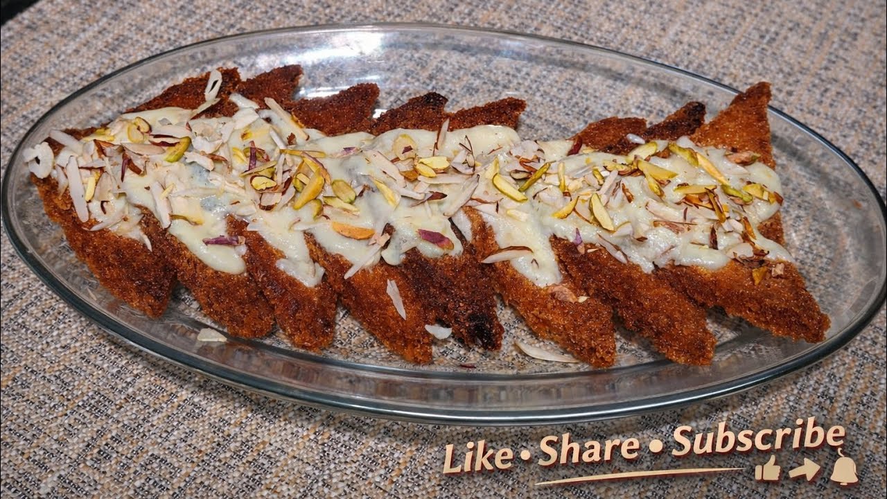 SHAHI TUKRA RECIPE✨❤️|| RAMADAN SPECIAL FOR IFTAR ✨💗|| #shahitukda #iftarspecial #sweetrecipe #tasty